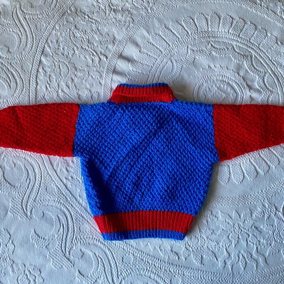 Vintage Hand Knit 18-24 Months Baby Sweater - Picture 5 of 6